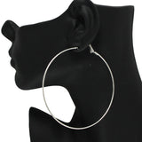 86841, 80MM* THIN ROUND HOOP EARRING