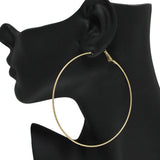 86841, 80MM* THIN ROUND HOOP EARRING