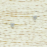 86882, DAINTY TRIANGLE CUBIC ZIRCONIA STUD EARRING