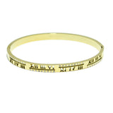 86932, ROMAN NUMERAL STAINLESS STEEL BRACELET