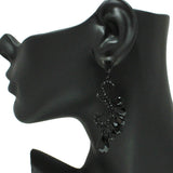86938, RHINESTONE TEARDROP SWIRL EVENING EARRING