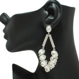 86940, RHINESTONE EVENING EARRING
