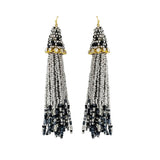 86961, FRINGE SEED BEAD TASSEL EARRING