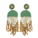 86962, FRINGE SEED BEAD EARRING