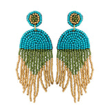 86962, FRINGE SEED BEAD EARRING