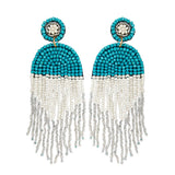86962, FRINGE SEED BEAD EARRING