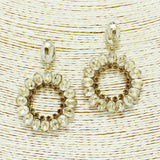 87011, ROUND RHINESTONE EVENING EARRING