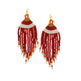 87024, FRINGE SEED BEAD EARRING