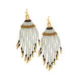 87024, FRINGE SEED BEAD EARRING