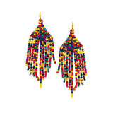 87024, FRINGE SEED BEAD EARRING