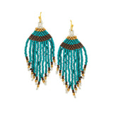 87024, FRINGE SEED BEAD EARRING