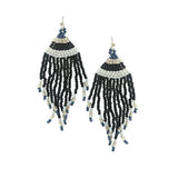 87024, FRINGE SEED BEAD EARRING