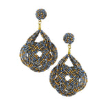 87025, SEED BEAD KNOT EARRING