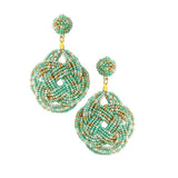 87025, SEED BEAD KNOT EARRING