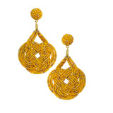 87025, SEED BEAD KNOT EARRING