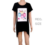 87031, PERFUME BOTTLES CRYSTAL EMBELLISHED T-SHIRT TOP