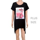 87033, "LOVE" HANDBAG CRYSTAL EMBELLISHED T-SHIRT TOP