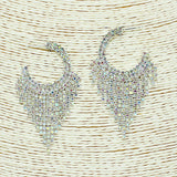 87125, CRYSTAL RHINESTONE EVENING EARRING