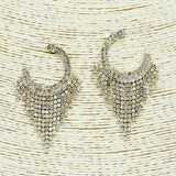 87125, CRYSTAL RHINESTONE EVENING EARRING