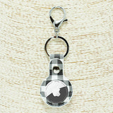 87150, BUFFALO PLAID PRINT AIRTAG HOLDER KEYCHAIN