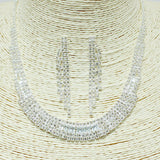 87184, CRYSTAL RHINESTONE EVENING NECKLACE