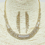 87184, CRYSTAL RHINESTONE EVENING NECKLACE