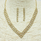 87186, CRYSTAL RHINESTONE EVENING NECKLACE