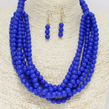 87249, MULTI BEADED NECKLACE