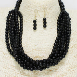 87249, MULTI BEADED NECKLACE