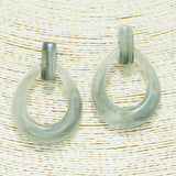 87283, CELLULOID ACETATE GEOMETRIC EARRING