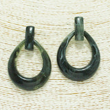 87283, CELLULOID ACETATE GEOMETRIC EARRING