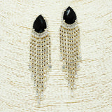 87302, TEARDROP N CRYSTAL RHINESTONE DROP EARRING