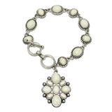 87334, WESTERN CONCHO CHARM TOGGLE BRACELET
