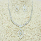 87348, CUBIC ZIRCONIA CRYSTAL RHINESTONE NECKLACE