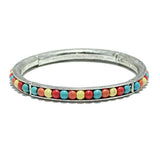 Western Turquoise Stone Bead Stretch Bracelet - view 2