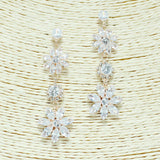 87360, CUBIC ZIRCONIA CRYSTAL RHINESTONE EARRING