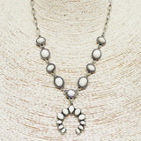 Western Squash Blossom Semi Precious Stone Necklace - view 2