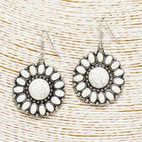 87377, WESTERN SEMI PRECIOUS STONE EARRING
