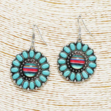 87377, WESTERN SEMI PRECIOUS STONE EARRING