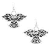 87384, ANGEL FILIGREE METAL EARRING