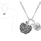 87389, #1 TEACHER FILIGREE PENDANT NECKLACE