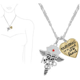 87390, NURSE FILIGREE PENDANT NECKLACE