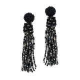 87391, SEED BEADED TASSEL EARRING
