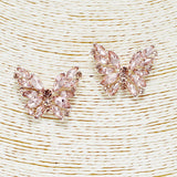 87410, ROUND MARQUISE BUTTERFLY EVENING EARRING