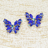 87410, ROUND MARQUISE BUTTERFLY EVENING EARRING