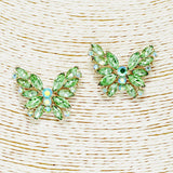 87410, ROUND MARQUISE BUTTERFLY EVENING EARRING