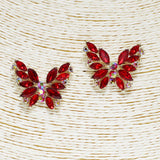 87410, ROUND MARQUISE BUTTERFLY EVENING EARRING