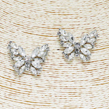 87410, ROUND MARQUISE BUTTERFLY EVENING EARRING
