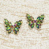 87410, ROUND MARQUISE BUTTERFLY EVENING EARRING
