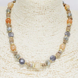 87415, HANDMADE SEMI PRECIOUS STONE BEAD NECKLACE